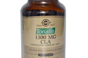 Конъюгированная линолевая кислота (Тоналин) Tonalin CLA Solgar 1300 мг 60 гелевых капсул