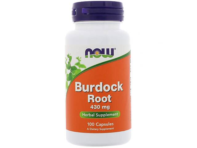 Корень лопуха Burdock Root Now Foods 430 мг 100 капсул