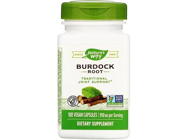 Корень лопуха Nature's Way Burdock Root 475 mg 100 Caps NWY-11200