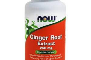 Корень имбиря NOW Foods Ginger Root 250 mg 90 Veg Caps