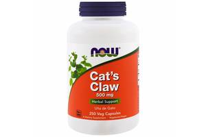 Кошачий коготь (Cat s Claw) Now Foods 500 мг 250 вегетарианских капсул