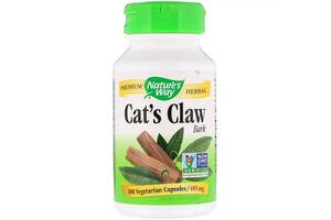 Кошачий коготь Nature's Way Cat's Claw Bark 485 мг 100 капсул (NWY11450)