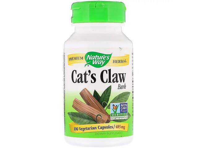 Кошачий коготь Nature's Way Cat's Claw Bark 485 мг 100 капсул (NWY11450)