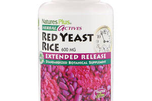 Красный рис Nature's Plus Herbal Actives, Red Yeast Rice 600 mg 60 Tabs