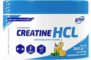 Креатин комплекс 6PAK Nutrition Creatine HCL 240 g /43 servings/ Lemonade