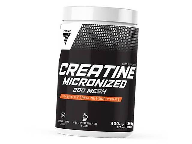 Креатин Моногидрат Creatine Micronized 200 mesh Trec Nutrition 400капс (31101006)