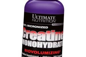 Креатин Моногидрат Creatine Monohydrate Ultimate Nutrition 200капс (31090002)