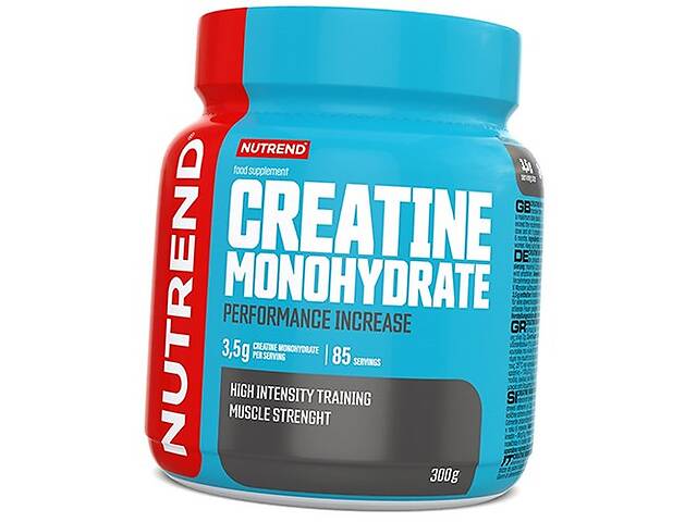 Креатин моногидрат для увеличения силы Creatine Monohydrate Nutrend 300г (31119006)