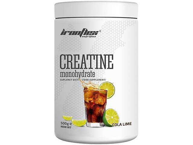 Креатин моногидрат IronFlex Creatine Monohydrate 500 g /200 servings/ Cola Lime