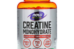 Креатин моногидрат NOW Foods Creatine Monohydrate 750 mg 120 Veg Caps