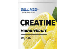 Креатин моногидрат Willmax Creatine Monohydrate 500 g /100 servings/ Lemon