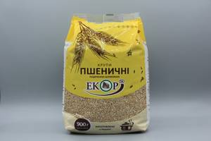 Крупи пшеничні фасовані 0,9кг ТМ ЕКОР