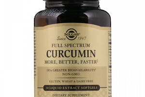 Куркума Solgar Full Spectrum Curcumin 30 Liquid Extract Softgels