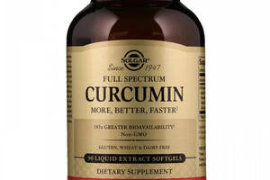 Куркума Solgar Full Spectrum Curcumin 90 Liquid Extract Softgels