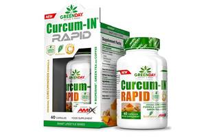 Куркумин для спорта Amix Nutrition GreenDay Curcum-IN Rapid 60 Caps