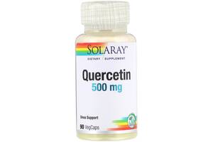 Кверцетин, Quercetin, Solaray, 500 мг, 90 вегетарианских капсул