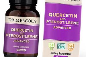 Кверцетин та птеростильбен Quercetin and Pterostilbene Advanced Dr. Mercola 60капс (70387003)