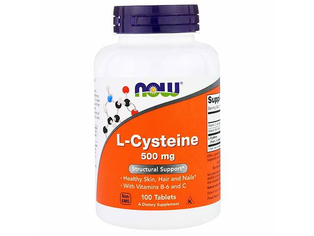 L-Cysteine Now Foods 500 мг 100 таблеток
