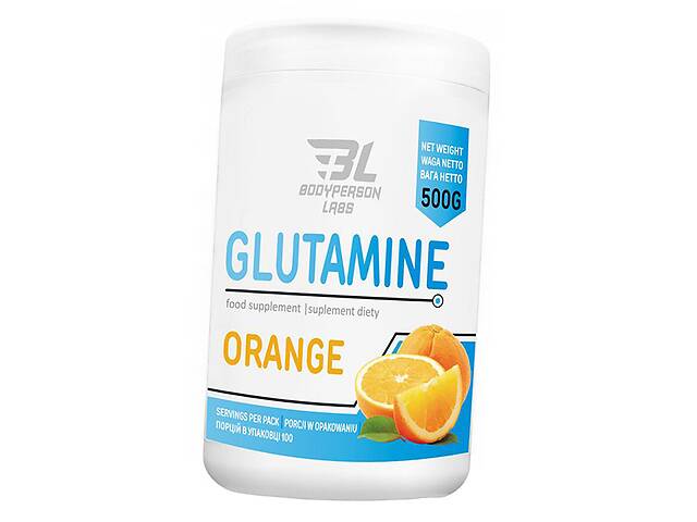 L-Глютамин Glutamine Bodyperson Labs 500г Апельсин (32598001)