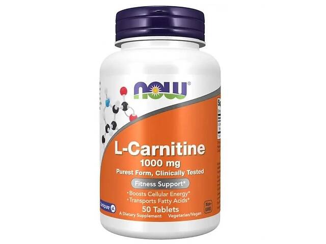 L-карнитин Now Foods 1000 мг 50 таблеток