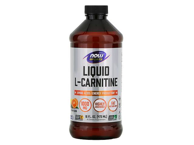 L-карнитин Now Foods Sports жидкий цитрус 1000 мг 473 мл