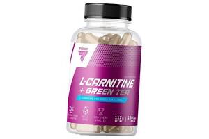 Л Карнитин с Экстрактом зеленого чая L-Carnitine + Green Tea Trec Nutrition 180капс (02101009)