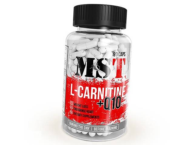 L-Карнитин с Коэнзимом Q10 L-carnitine+Q10 MST 90капс (02288001)