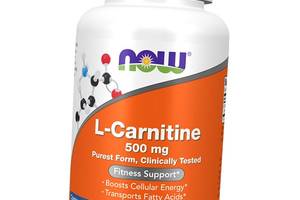 Л Карнитин Тартрат L-Carnitine 500 Now Foods 180вегкапс (02128005)