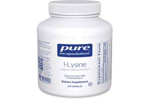 L-лизин l-Lysine Pure Encapsulations поддержка иммунитета и здоровья десен 270 капсул