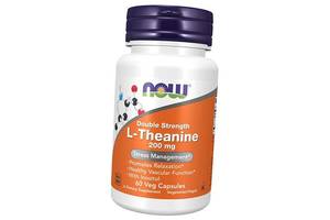 L-Теанин двойной силы L-Theanine 200 Now Foods 60вегкапс (27128026)