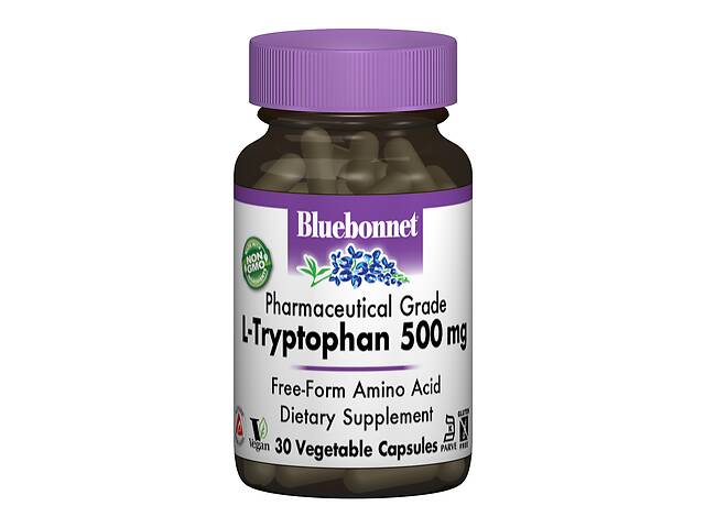 L-Триптофан 500мг Bluebonnet Nutrition 30 капсул