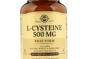 L-Цистеин 500мг L-Cysteine Solgar 90 вегетарианских капсул