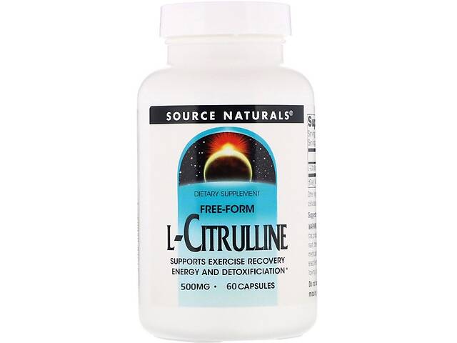 L-Цитруллин 500 мг L-Citrulline Source Naturals 60 капсул