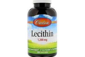 Лецитин Carlson Labs Lecithin 1200 mg 280 Soft Gels