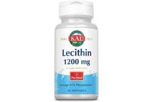 Лецитин KAL 1200 мг 50 гелевых капсул