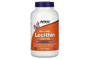 Лецитин Lecithin Now Foods 1200 мг 200 гелевых капсул