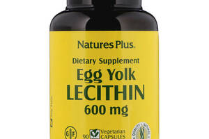 Лецитин Nature's Plus Egg Yolk Lecithin 600 mg 90 Veg Caps NTP4173