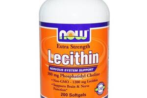 Лецитин NOW Foods Lecithin 1200 mg 200 Softgels