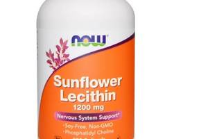 Лецитин NOW Foods Sunflower Lecithin 1200 mg 200 Softgels