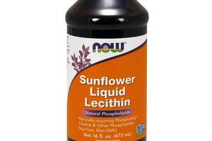 Лецитин NOW Foods SUNFLOWER LIQUID LECITHIN 16 FL OZ 473 ml