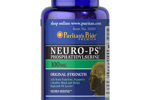 Лецитин Puritan's Pride Neuro-Ps (Phosphatidylserine) 100 mg 30 Softgels