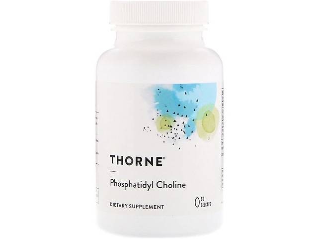 Лецитин Thorne Research Phosphatidyl Choline 60 Gel Caps