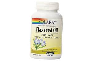 Льняное Масло, Flaxseed Oil, Solaray 100 (67411001)