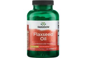 Льняное масло Swanson Flaxseed Oil 1000 mg 100 Caps