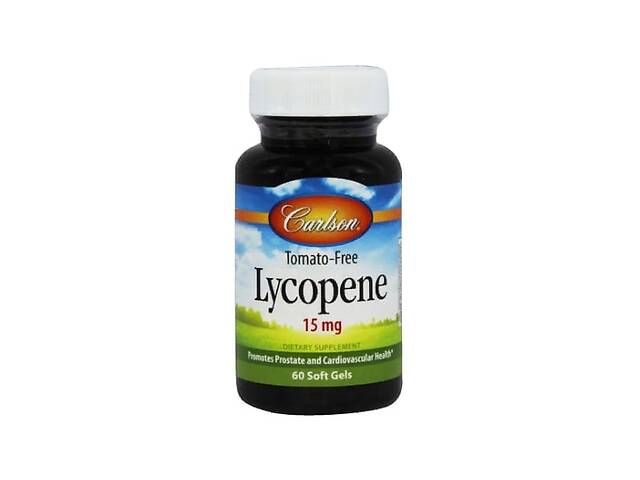 Ликопин Carlson Labs Lycopene 15 mg 60 Soft Gels CAR-08716