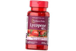 Ликопин Lycopene 40 Puritan's Pride 60гелкапс (70367036)