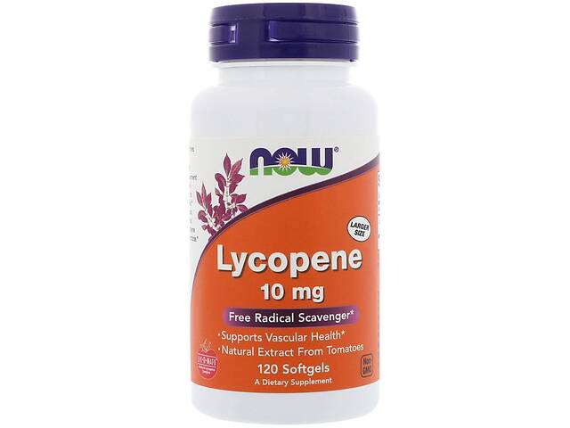 Ликопин (Lycopene) Now Foods 10 мг 120 гелевых капсул