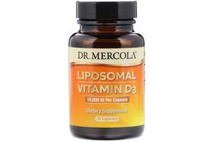 Липосомальный Витамин D3, 10000 МЕ, Liposomal Vitamin D3, Dr. Mercola, 30 капсул