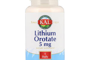 Литий Lithium Orotate KAL 5 мг 120 капсул
