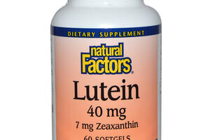 Лютеин 40 мг Natural Factors Lutein 60 гелевых капсул